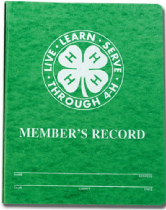 4-H Record Book Cover