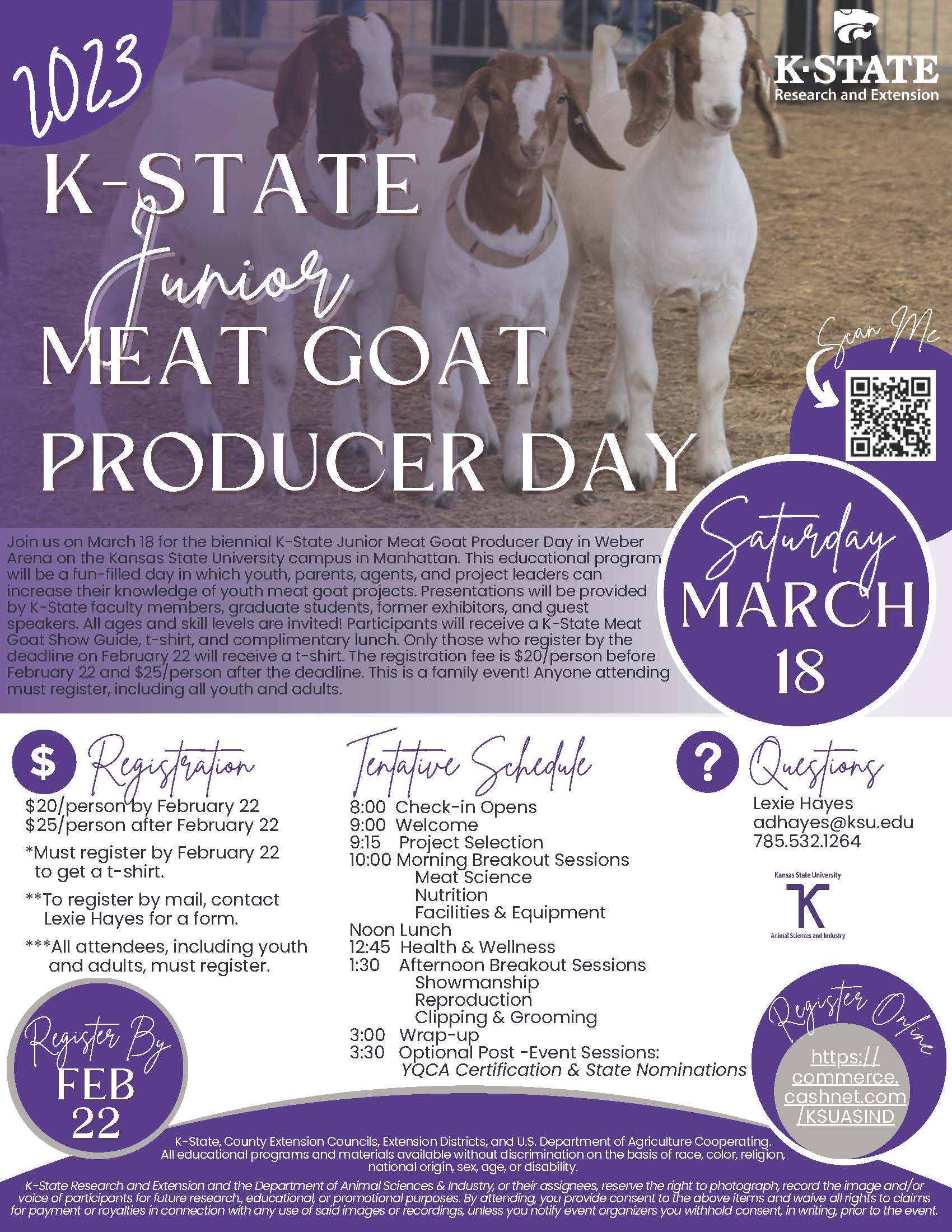Junior Meat Goat Producer Day Flyer